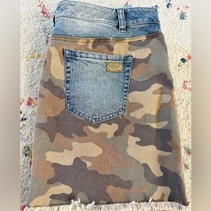 MK camo denim skirt size 10